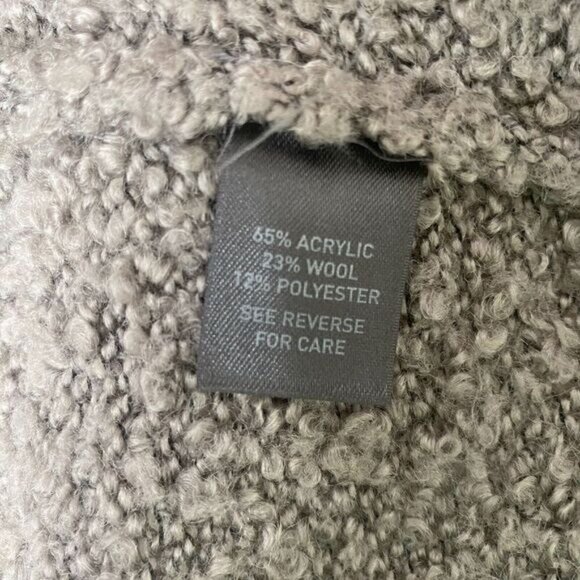 Johnston & Murphy Open-Front Slub Knit Cardigan Women's Size XS Wool Comfort - Picture 8 of 14